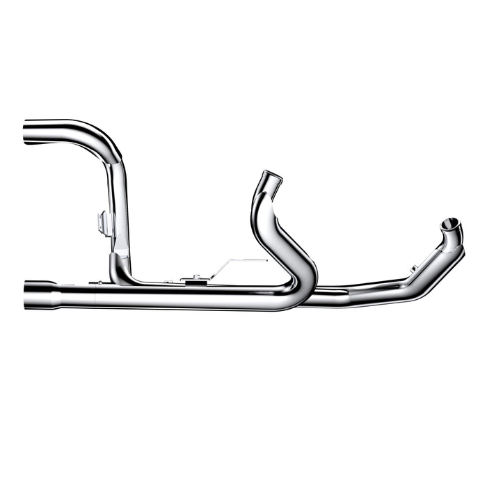 True Dual Head Pipes for Harley Touring Exhaust Headers 2017-up Models