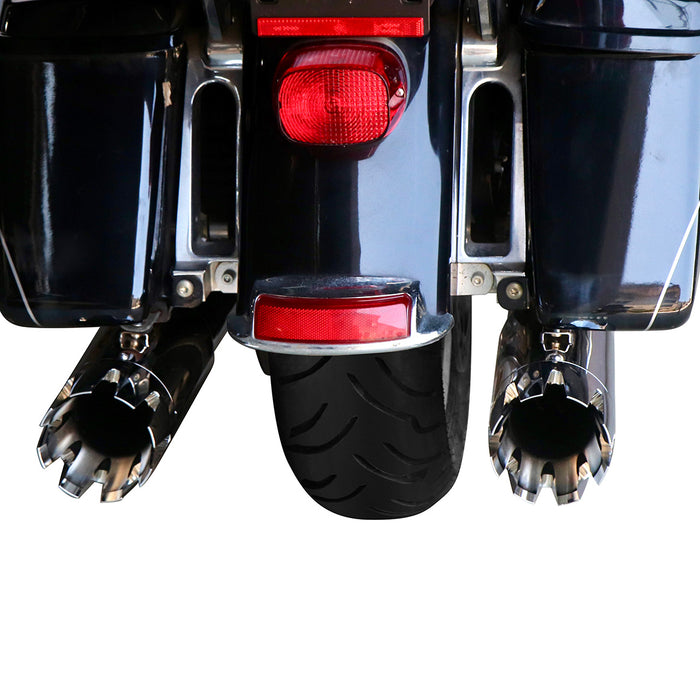 Iron Growl Unparalleled 5.0“ Slip ons for Harley Touring 1995-2016 Chrome Aggressive Sound