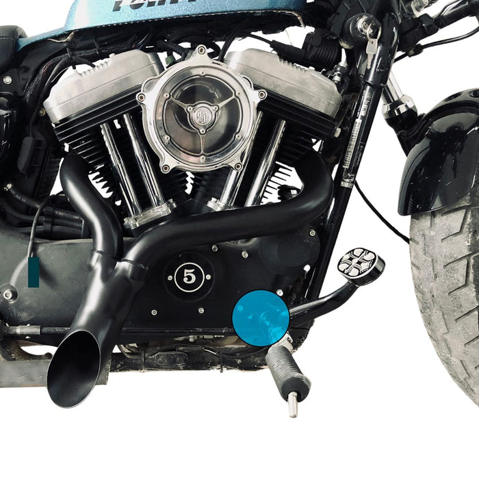 2 into 1 Full System for Harley Sportster Exhaust for 2004-Up Forward Control Sportster 2 Into 1 Exhaust