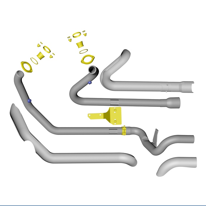 True Dual Head Pipes for Harley Touring Exhaust Headers 2017-up Models