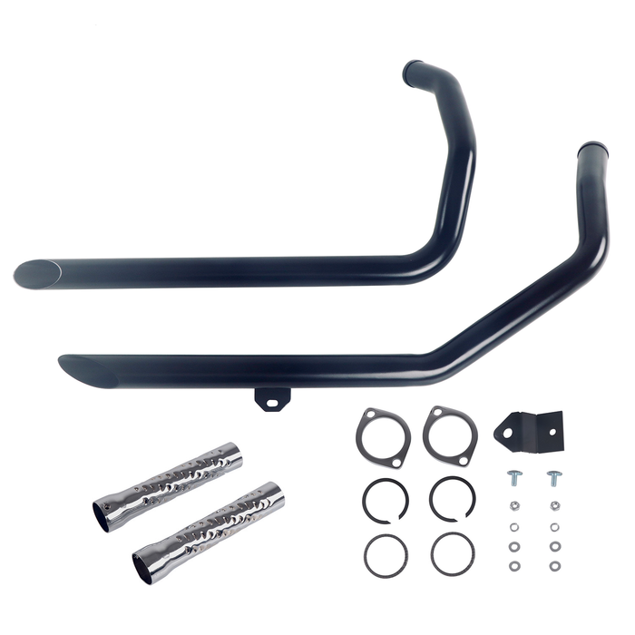 Iron Growl 1.75'' LAF Drag Pipes for 1986-2003 Rigid Frame Sportster Exhaust