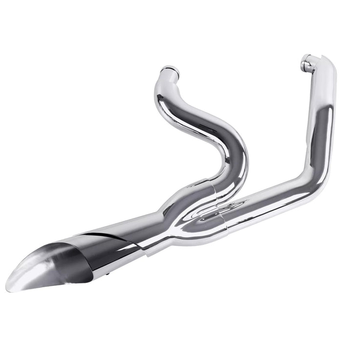 Iron Growl Dragger 2 into 1 Pipes for Harley Dyna Exhaust 2006-2017